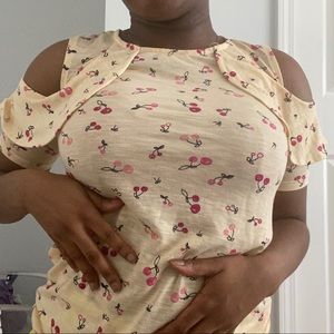 Juicy Couture cold shoulder top